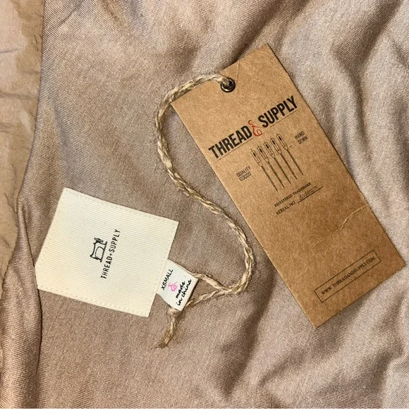 Thread & Supply Light Brown Quilted Vest - Picture 3 of 3